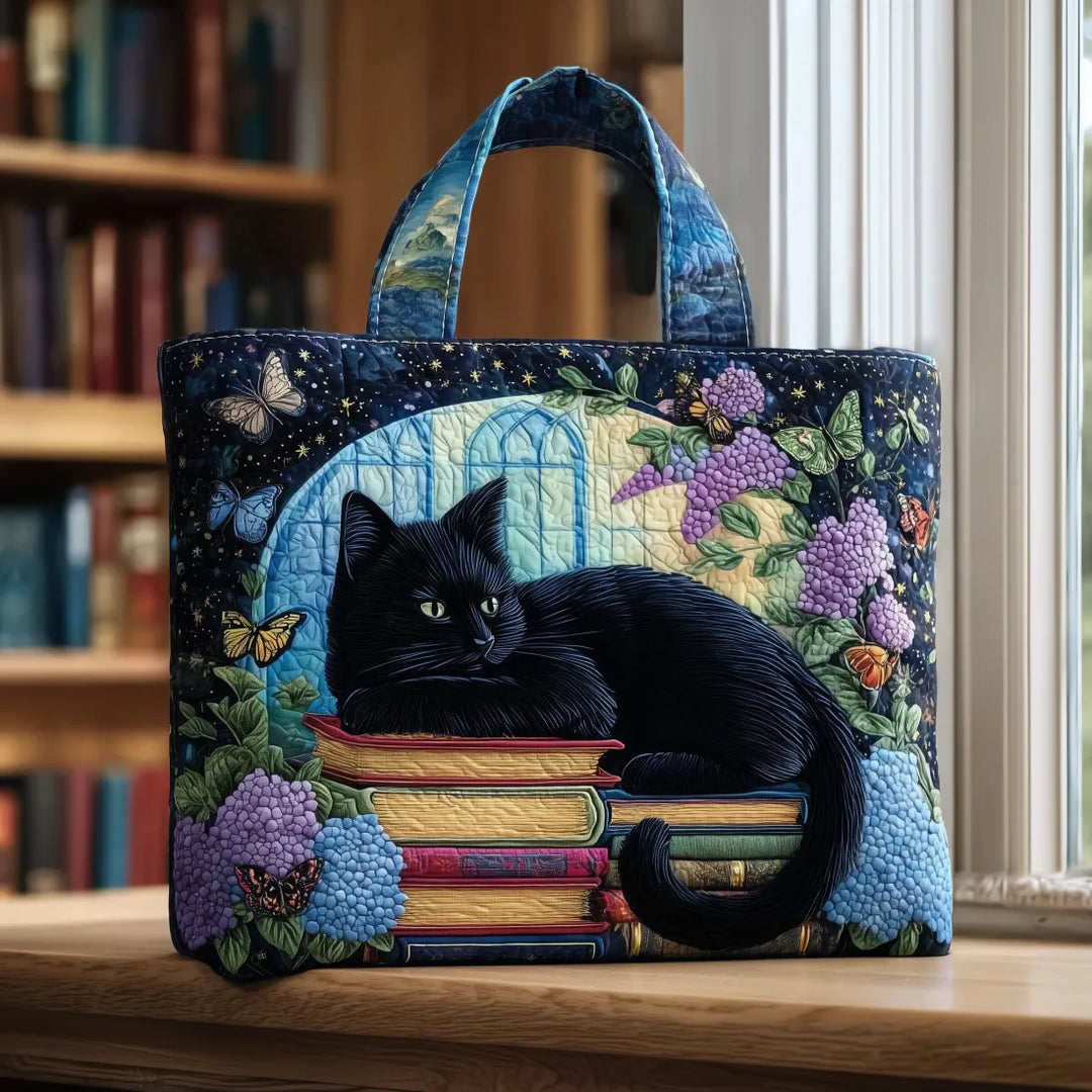 黒猫のハンドメイドバッグ